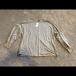 Red by BKE Grey Balloon Sleeve Shirt NWT